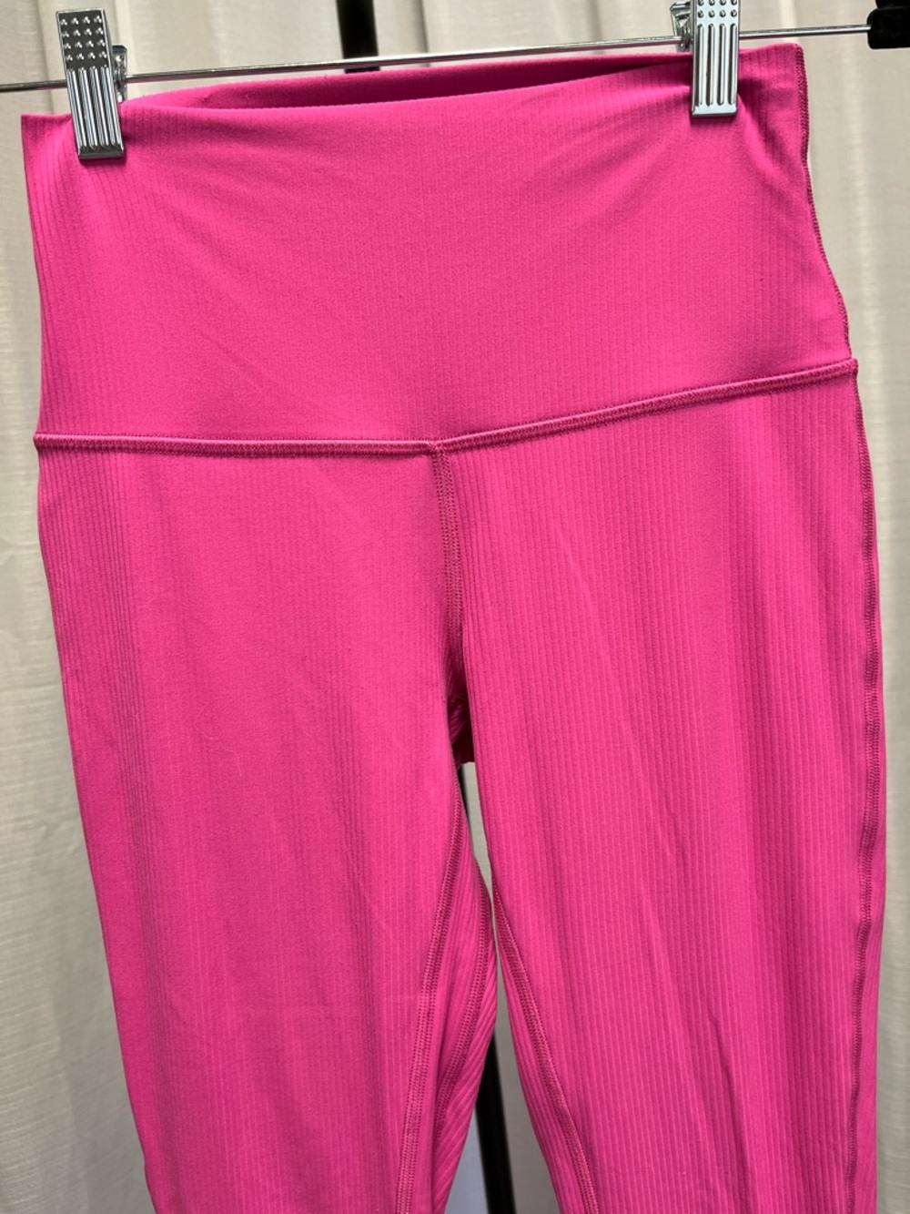 Lululemon Align Ribbed High-Rise Pant 25" Sonic Pink | size 4 - Picture 3 of 10